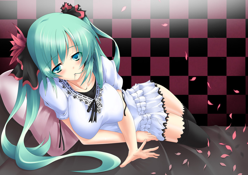 hatsune miku (vocaloid and 1 more) drawn by nana_(732_kaiten)