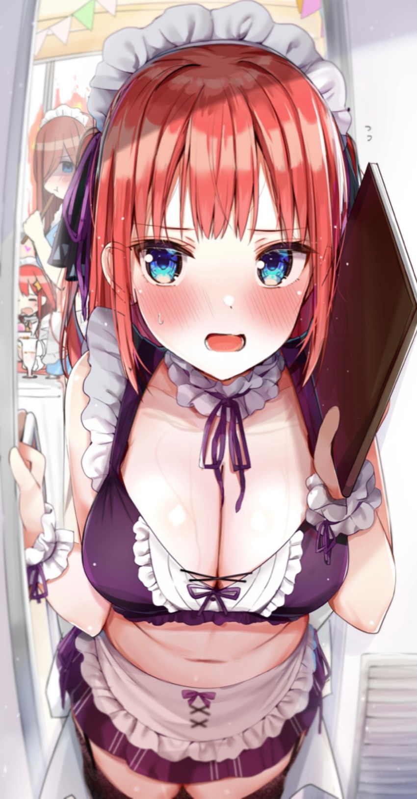nakano nino, nakano miku, and nakano itsuki (go-toubun no hanayome) drawn by rouka_(akatyann)
