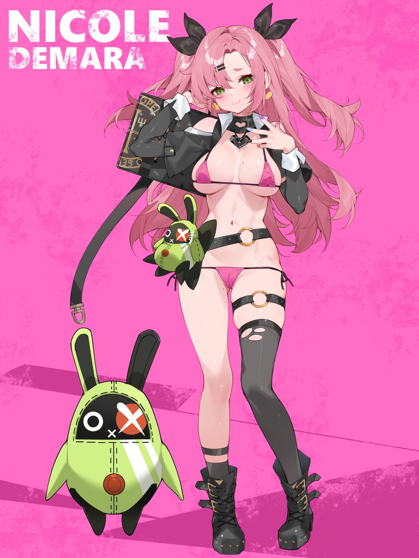 nicole demara and amillion (zenless zone zero) drawn by waterring