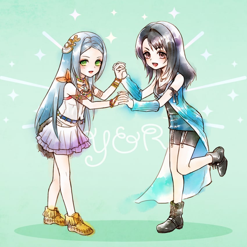 rinoa heartilly and paddra nsu-yeul (final fantasy and 2 more) drawn by azuiyo7210