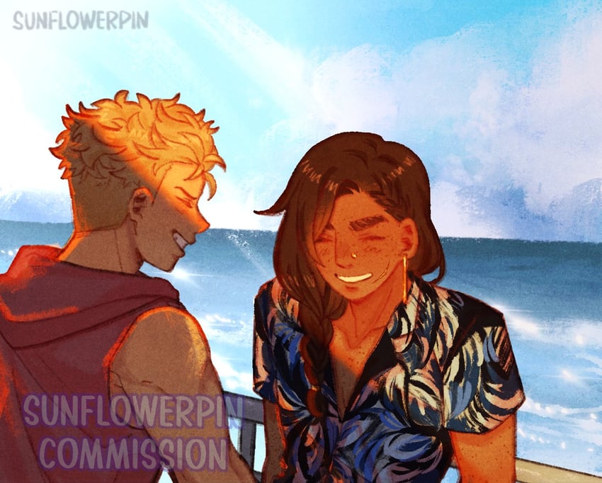 main character and derek suarez (our life: beginnings and always) drawn by sunnyflowerday1