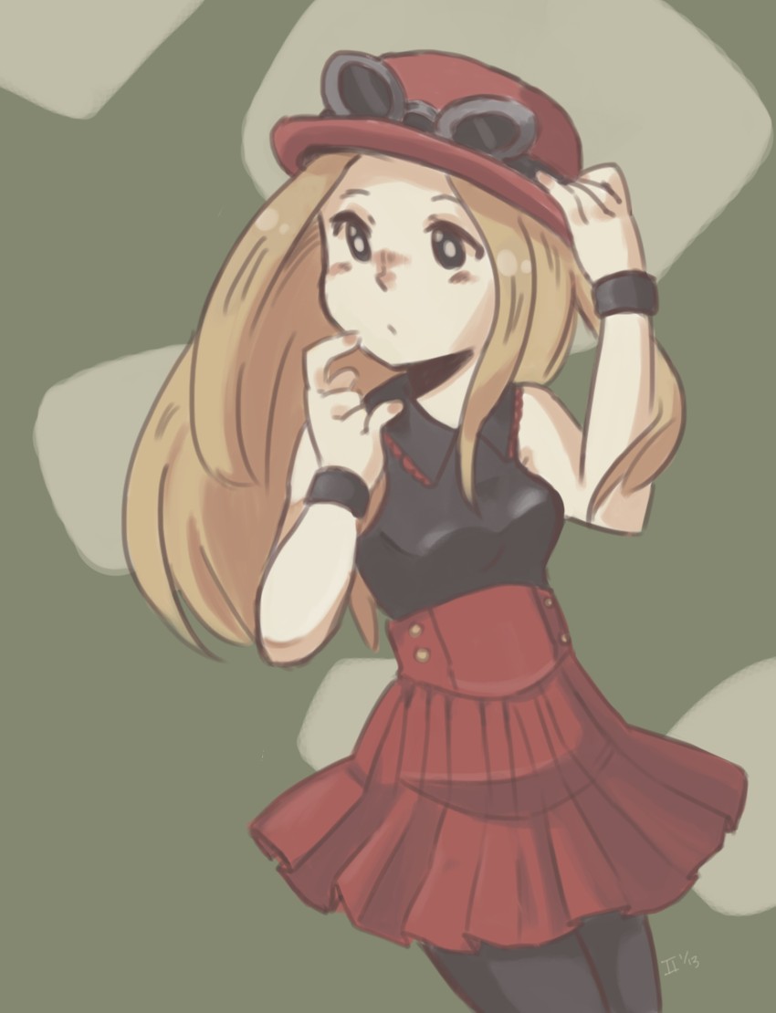 serena (pokemon and 1 more) drawn by apicot_(ruthie)