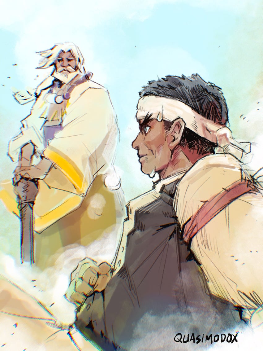 ryu and jp (street fighter and 2 more) drawn by quasimodox