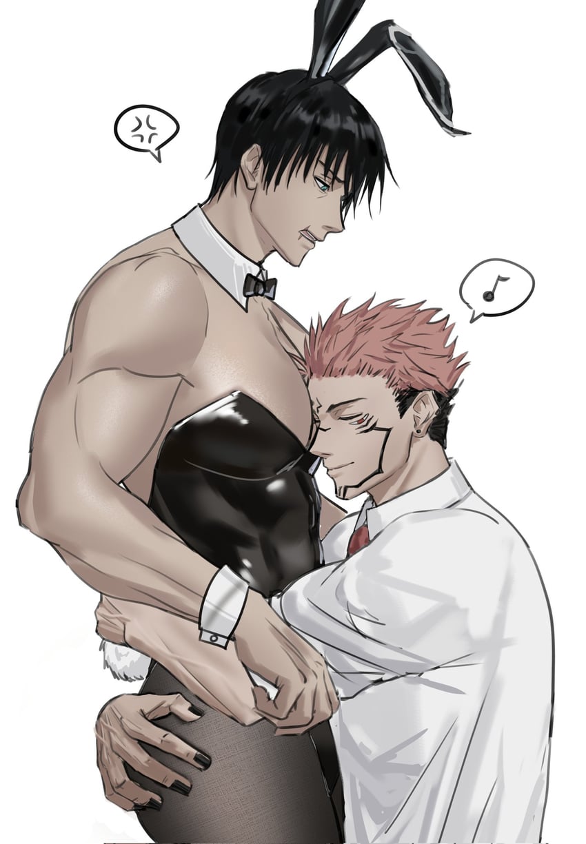 ryoumen sukuna and fushiguro touji (jujutsu kaisen) drawn by deinly_lhcm