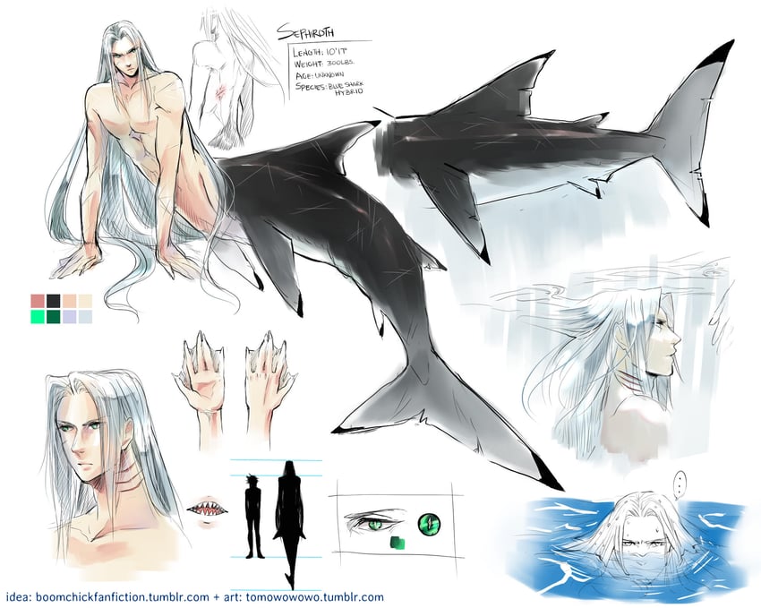 sephiroth (final fantasy and 1 more) drawn by tomowowo