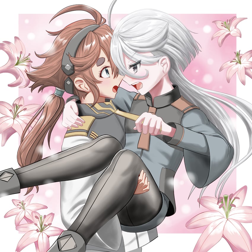 suletta mercury and miorine rembran (gundam and 1 more) drawn by cresc_info