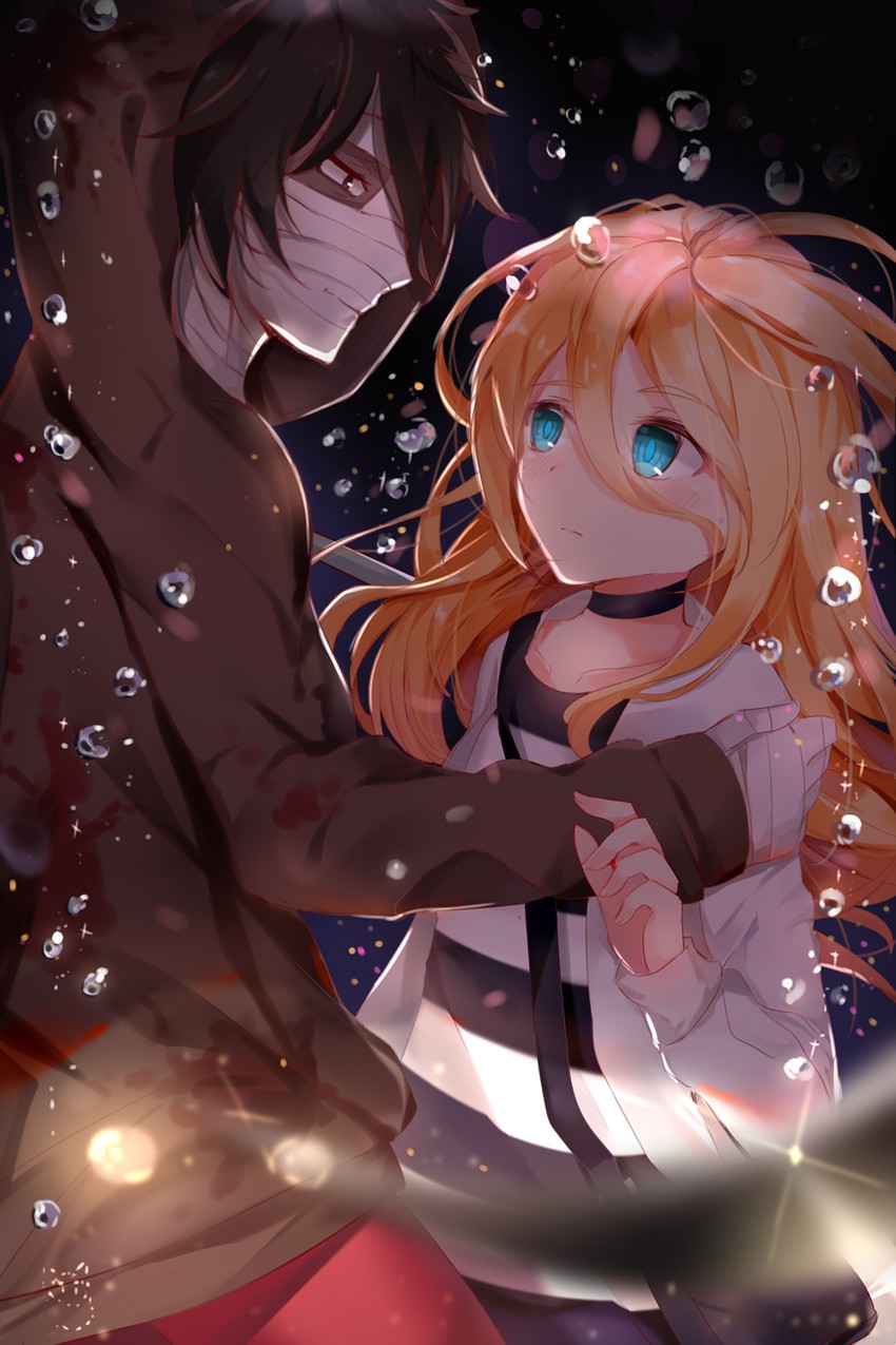 rachel gardner and isaac foster (satsuriku no tenshi) drawn by nahaki