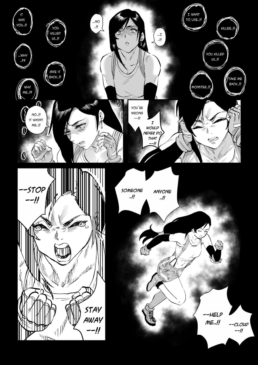 tifa lockhart (final fantasy and 1 more) drawn by aarokira