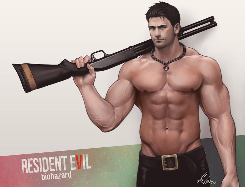 chris redfield (resident evil and 1 more) drawn by himura_(him-la)