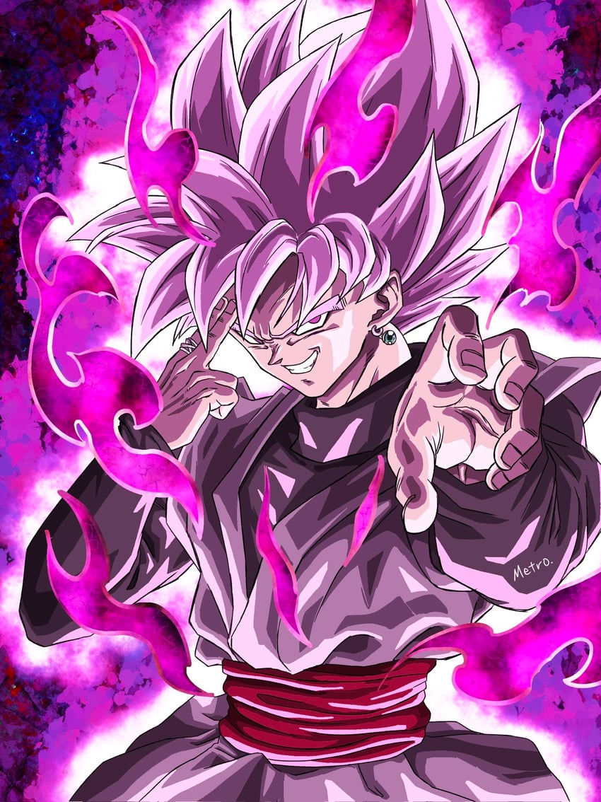 goku black (dragon ball and 1 more) drawn by yamuchasiyagatte