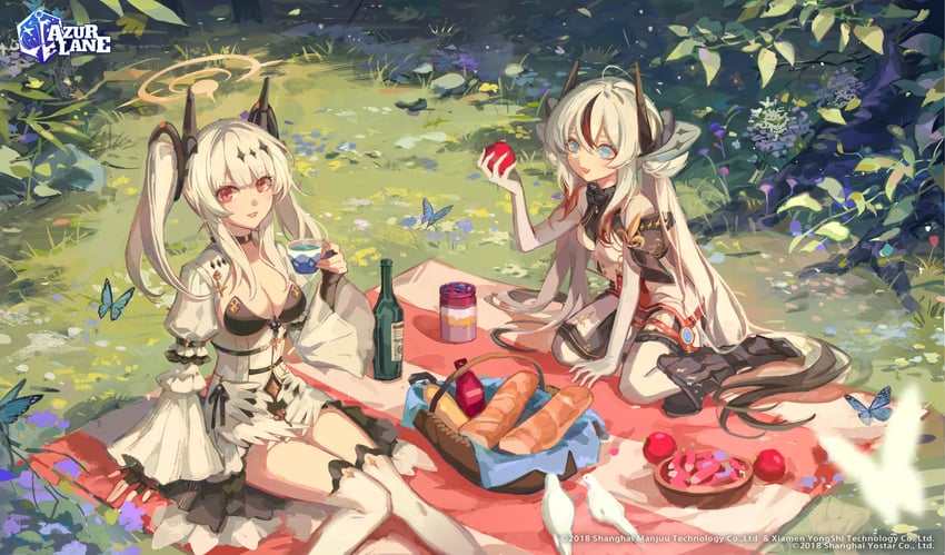 joffre and l'indomptable (azur lane) drawn by zerotabi1210