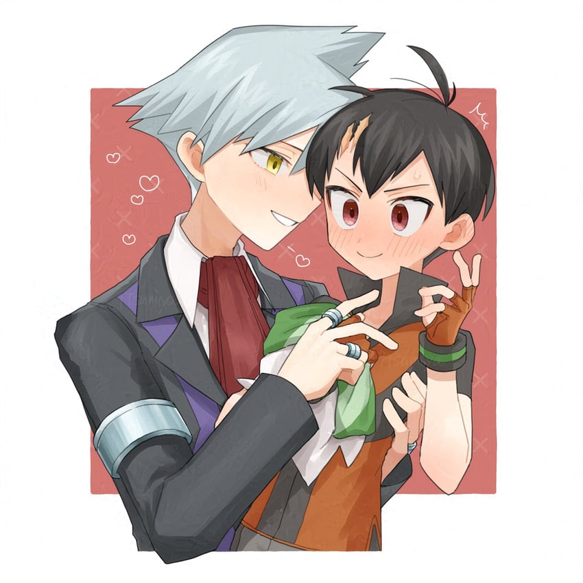 brendan and steven stone (pokemon and 1 more) drawn by mio14s