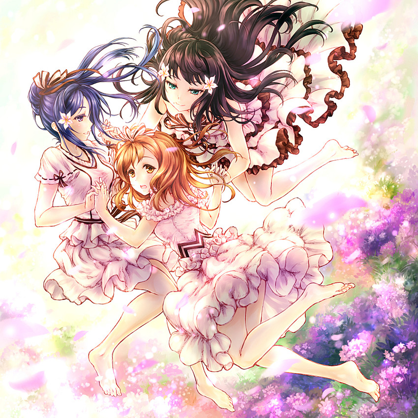 matsuura kanan, kurosawa dia, and kunikida hanamaru (love live! and 1 more) drawn by rymerge