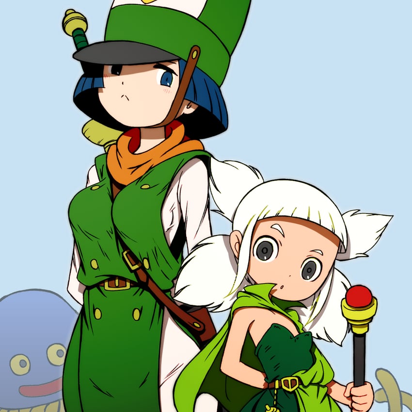 healslime, clift, and brey (dragon quest and 1 more) drawn by beeru_(veil8801)