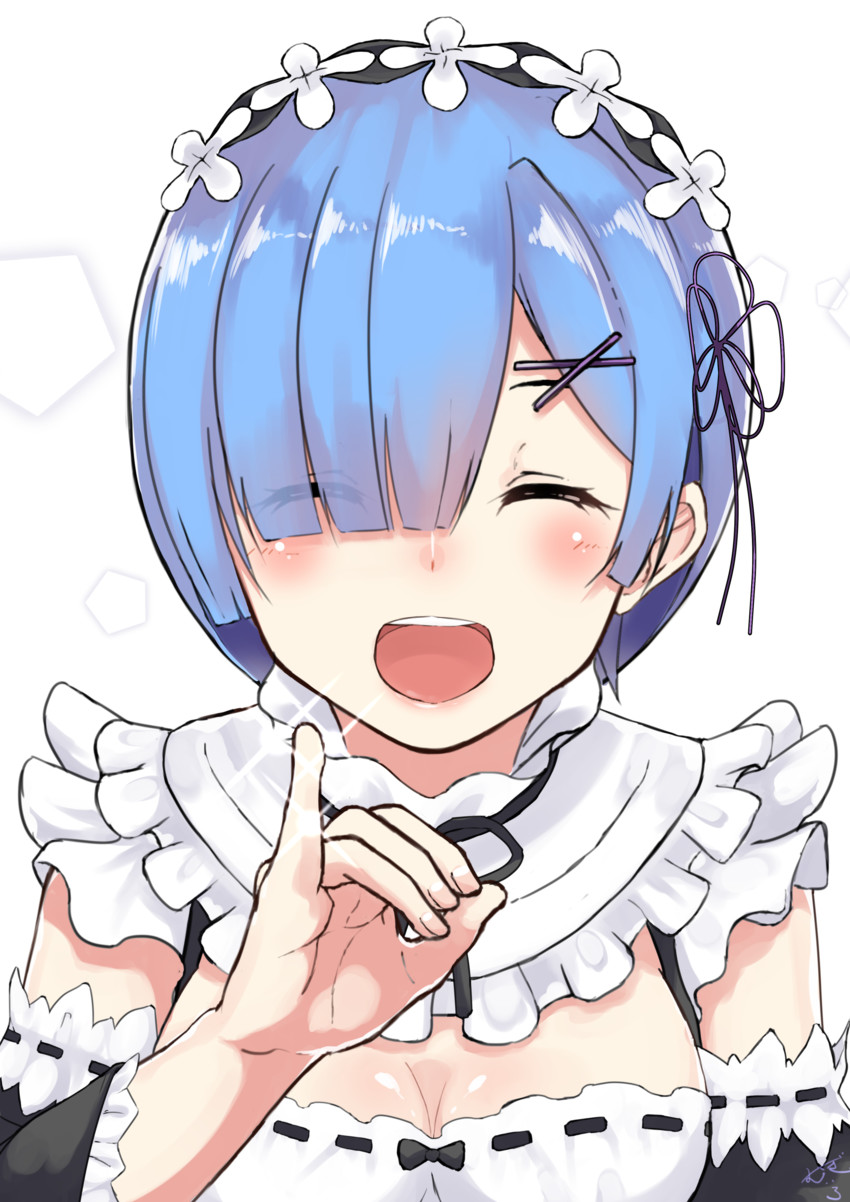 rem (re:zero kara hajimeru isekai seikatsu) drawn by mugipot