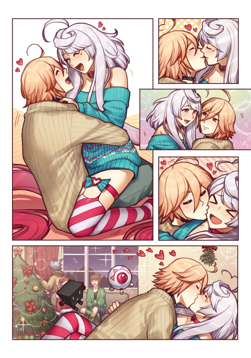yohioloid, maika, ruby, cubi, dex, and 2 more (vocaloid) drawn by hiomaika
