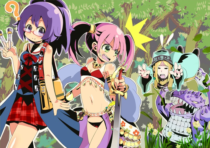 dancer, dancer 2, rune master, medic, medic 2, and 1 more (sekaiju no meikyuu and 1 more) drawn by tansan3