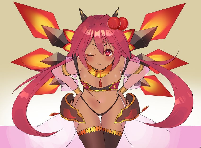 salamander alma (puzzle & dragons and 1 more) drawn by horingen
