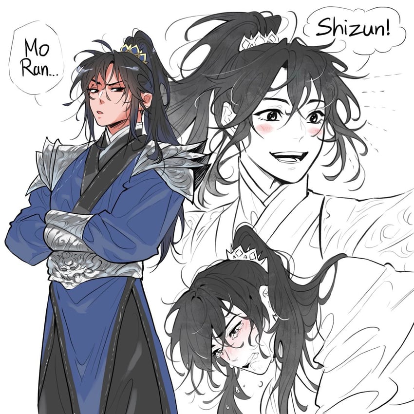 xue meng (erha he ta de bai mao shizun) drawn by miyuli