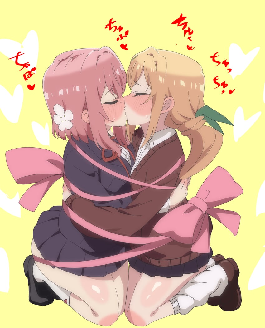 hanazono hakari and inda karane (kimi no koto ga dai dai dai dai daisuki na 100-nin no kanojo) drawn by or2_(sahr7857)