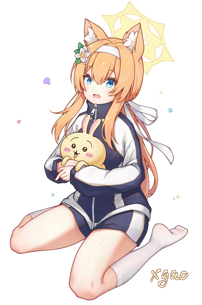 mari, usagi, and ozawa ari (blue archive and 1 more) drawn by xgao