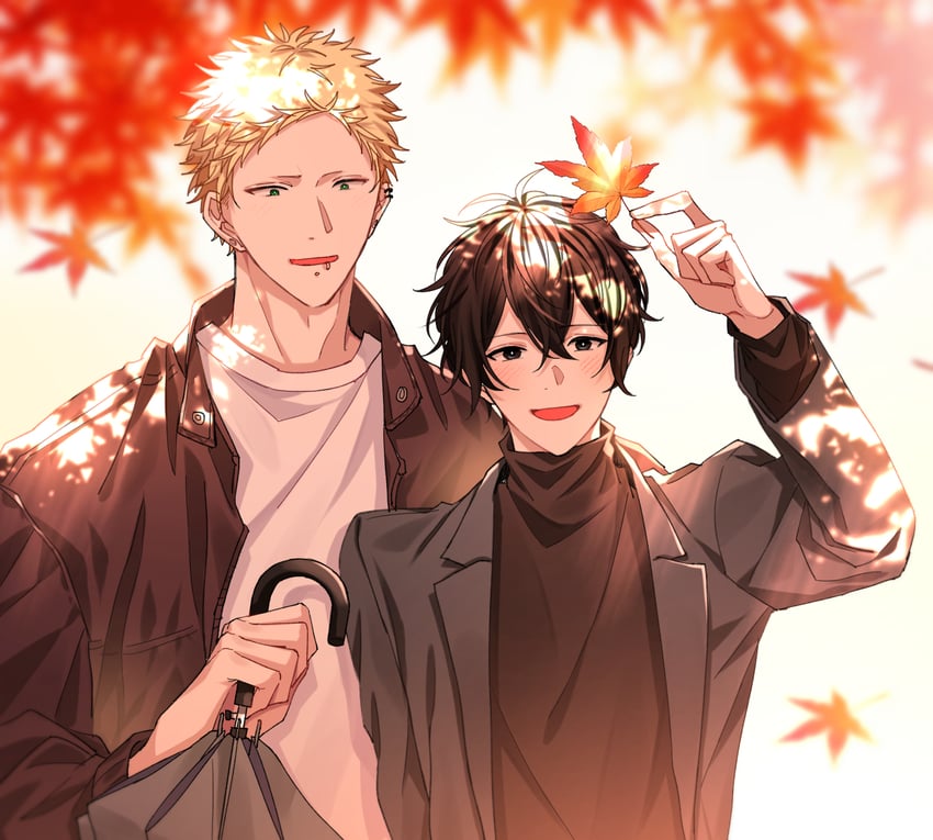 murata ugetsu and kaji akihiko (given) drawn by pinoli_(pinoli66)