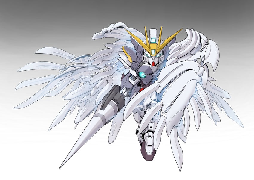 wing gundam zero custom (gundam and 3 more) drawn by zakuma
