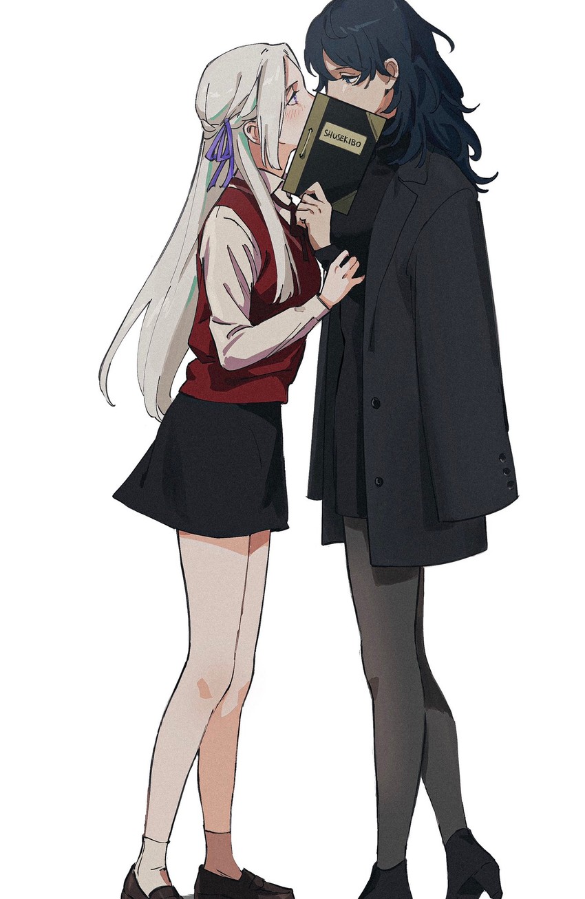 female byleth and edelgard von hresvelg (fire emblem and 1 more) drawn by roru_(lol_dessin)