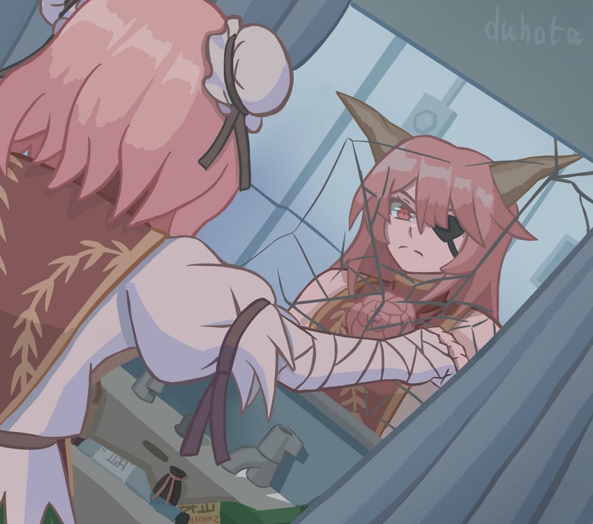 ibaraki kasen and ibaraki douji (touhou and 2 more) drawn by duhota