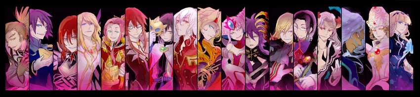 richard, shirley fennes, mithos yggdrasill, duke pantarei, richter abend, and 13 more (tales of and 17 more) drawn by koku_666