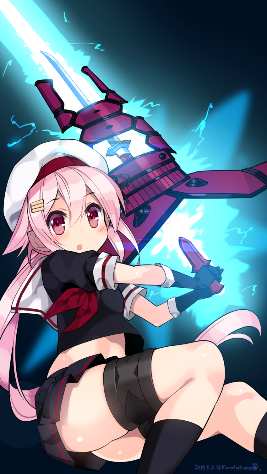 harusame (kantai collection and 1 more) drawn by kuro_chairo_no_neko