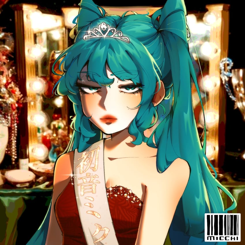 hatsune miku and chappell roan (vocaloid and 2 more) drawn by swagamicchi