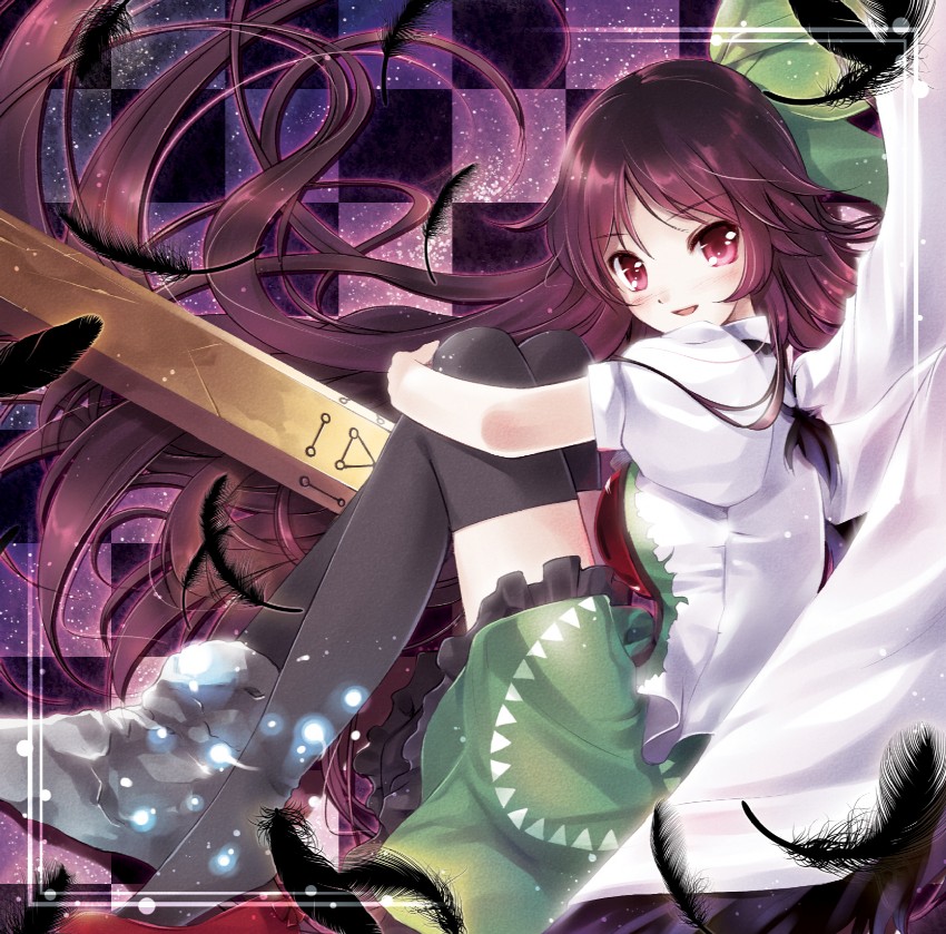 reiuji utsuho (touhou and 1 more) drawn by miyase_mahiro