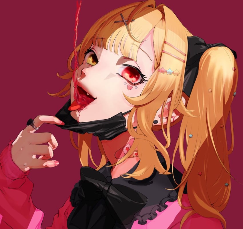 hoshikawa sara (nijisanji and 1 more) drawn by tomoko_(tmkmkokko)