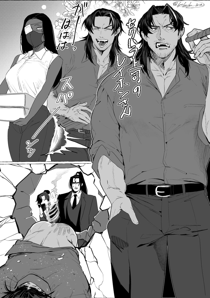 jia qiu, zigong, lei heng, and zilu (project moon and 1 more) drawn by kokoda_wa