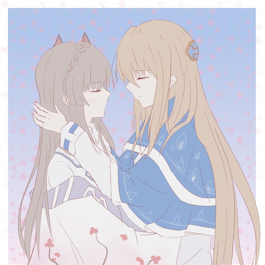 shirakawa yuina and kiryuu miya (heaven burns red) drawn by shenyan256