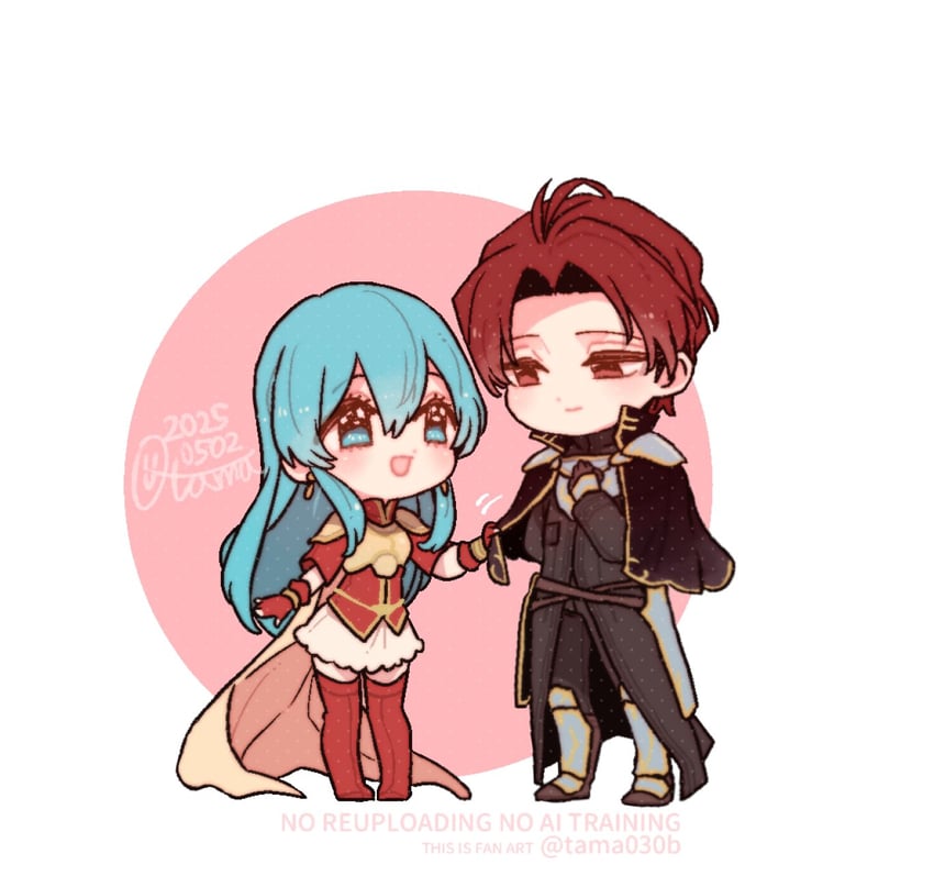 eirika and seth (fire emblem and 1 more) drawn by sayu030b