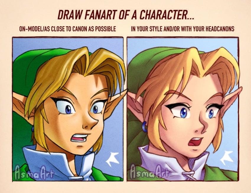 link (the legend of zelda and 1 more) drawn by asma_art