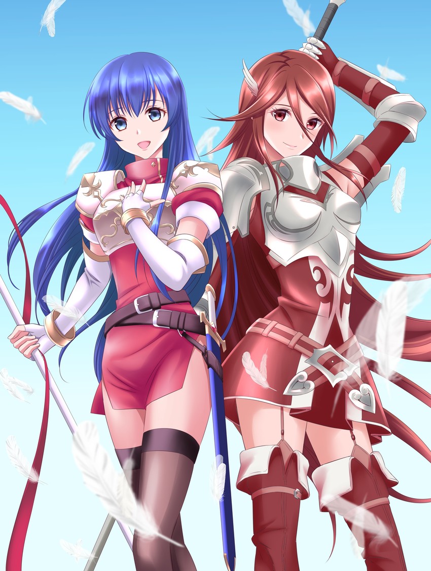 caeda and cordelia (fire emblem and 2 more) drawn by kakiko210