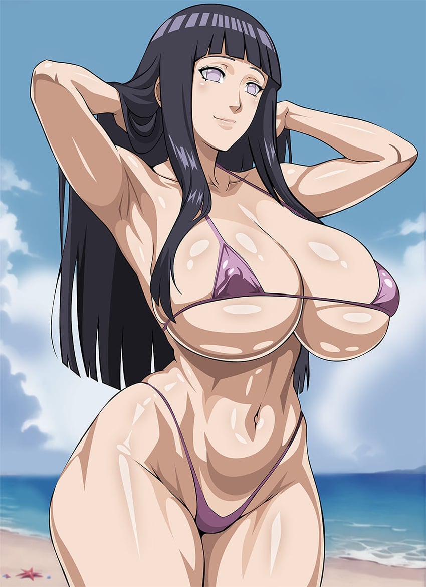 hyuuga hinata (naruto and 1 more) drawn by yxyyxy