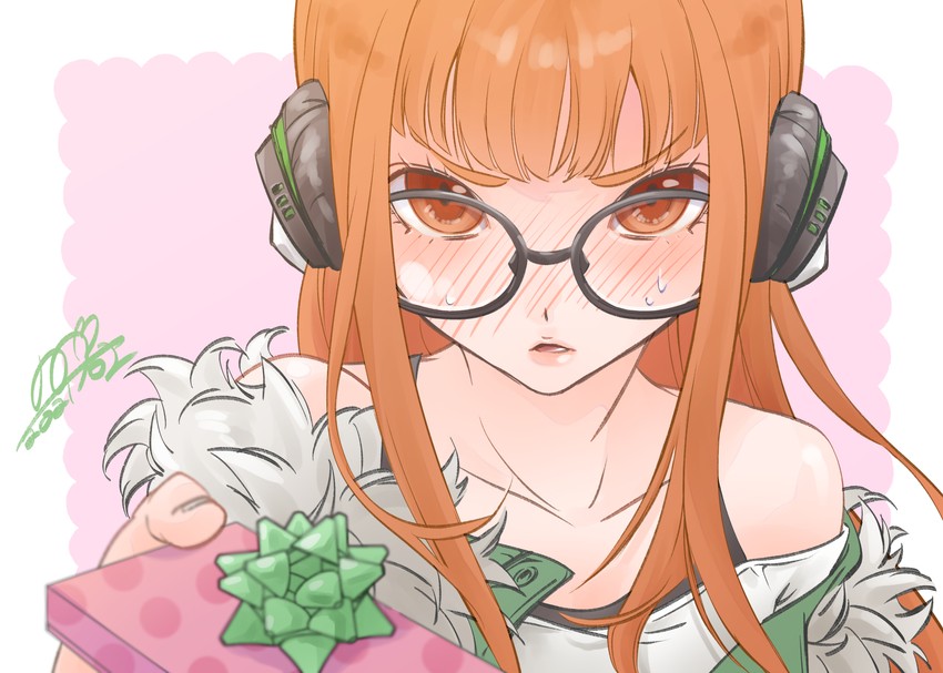 sakura futaba (persona and 1 more) drawn by qoo1234