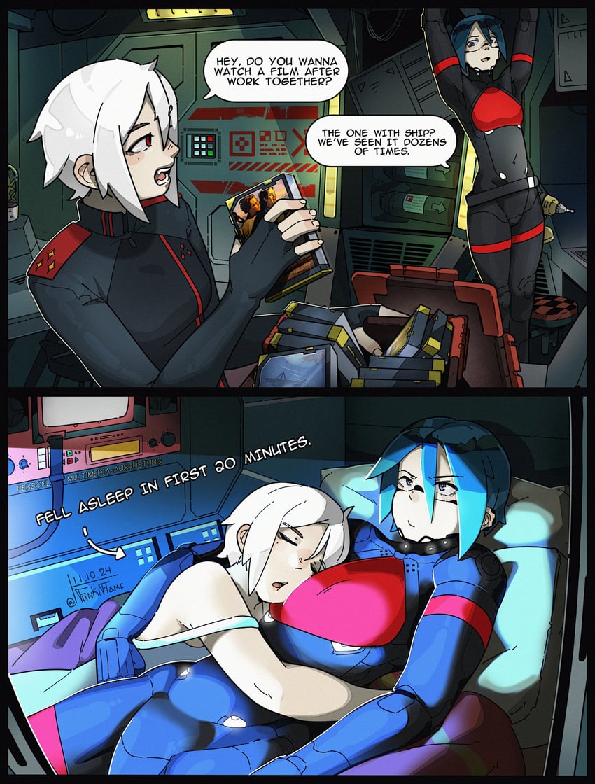 elster and ariane yeong (signalis and 1 more) drawn by funkiflame