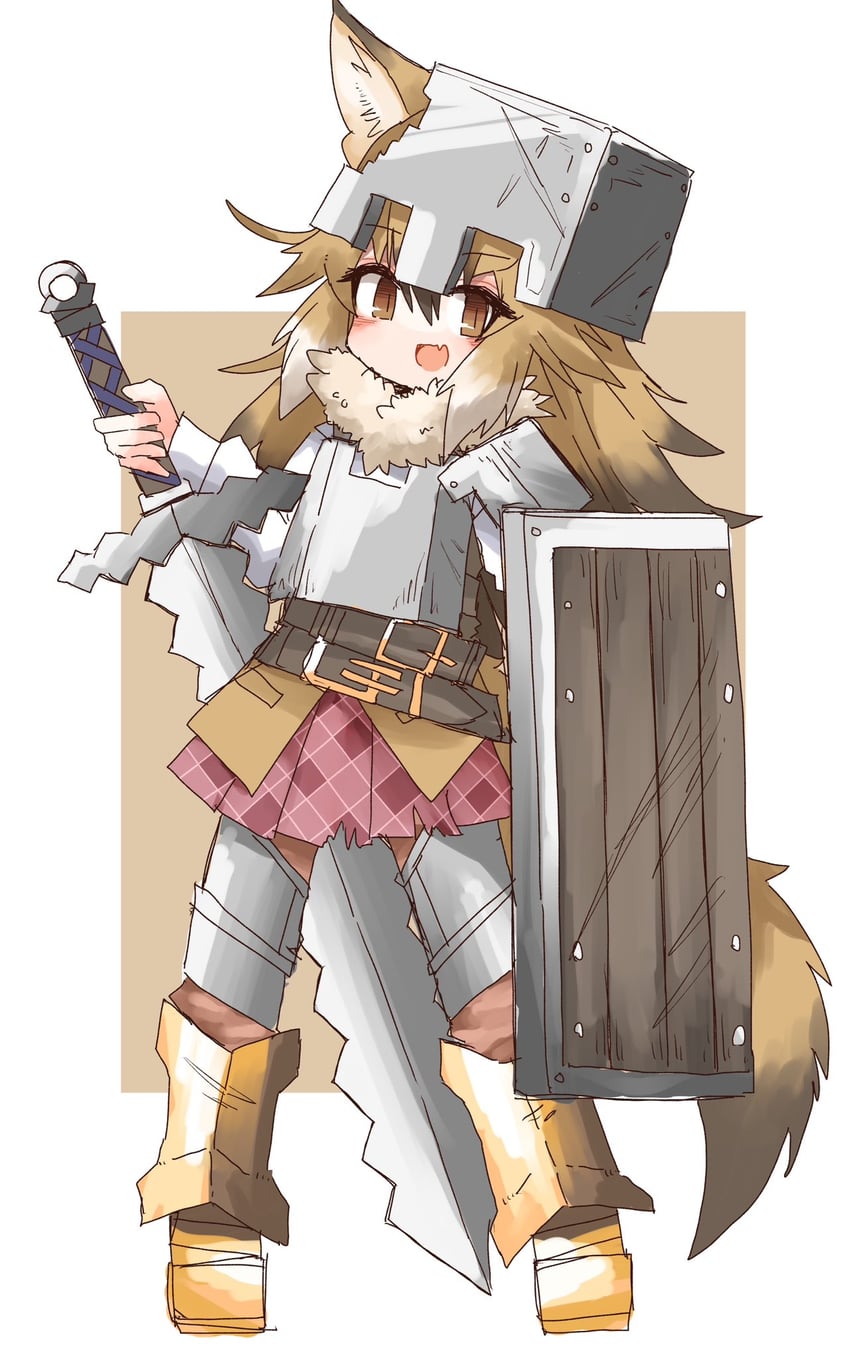 japanese wolf (kemono friends and 1 more) drawn by vulpesgentiana