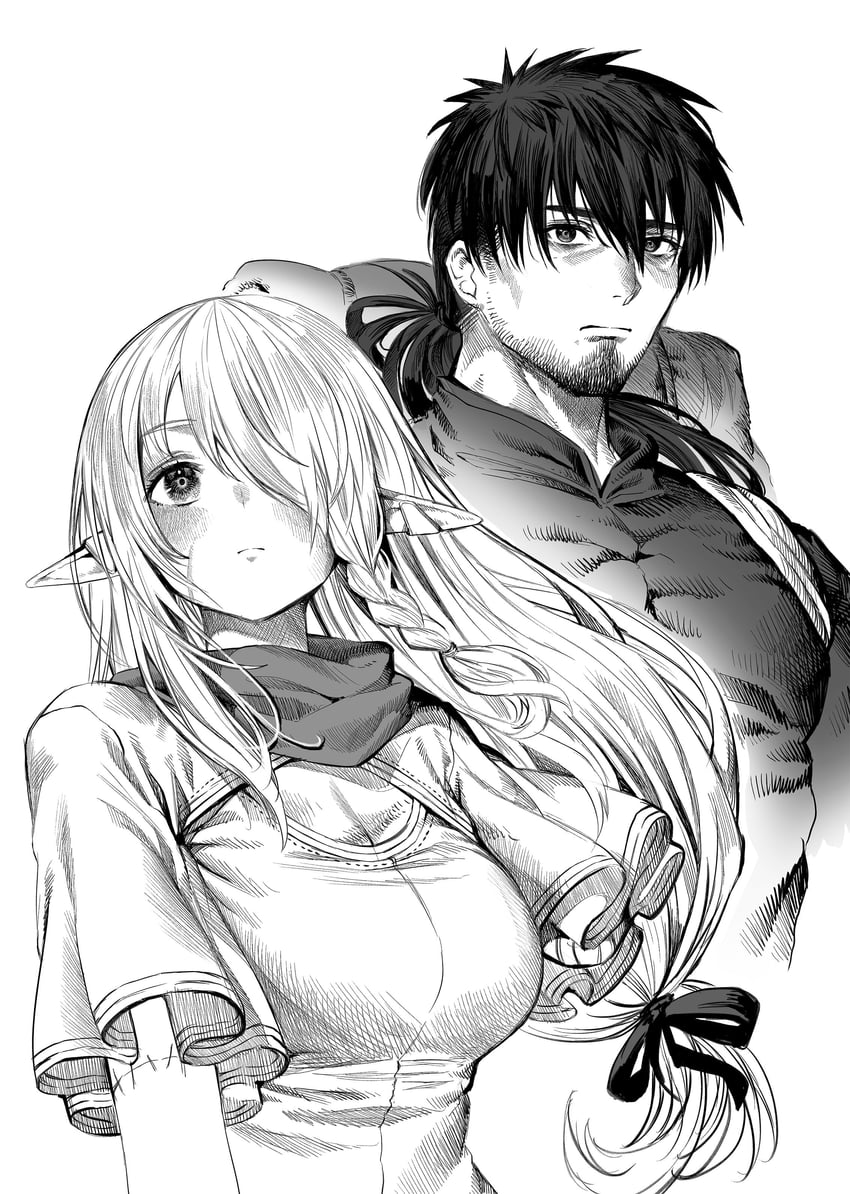 reszurre and kusuriuri-san (boroboro no elf-san wo shiawase ni suru kusuri uri-san) drawn by gibagiba