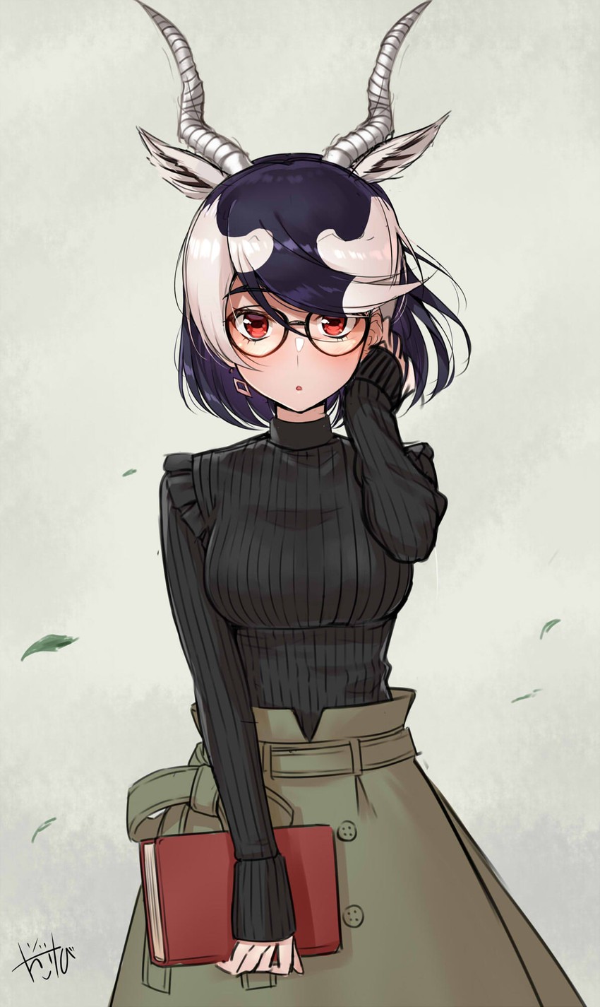 blackbuck (kemono friends and 1 more) drawn by takebi