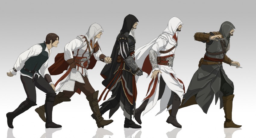 ezio auditore da firenze (assassin's creed and 3 more) drawn by gb_(doubleleaf)