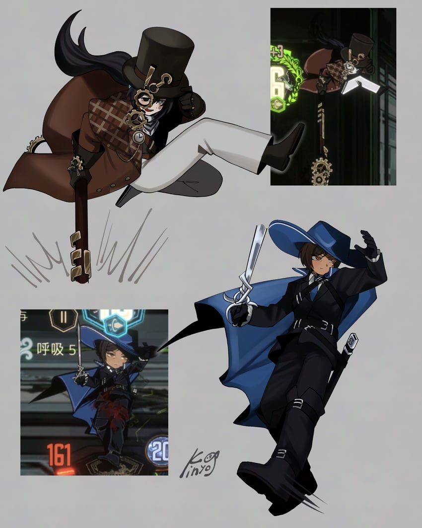 hong lu and outis (project moon and 1 more) drawn by 11230kingyo