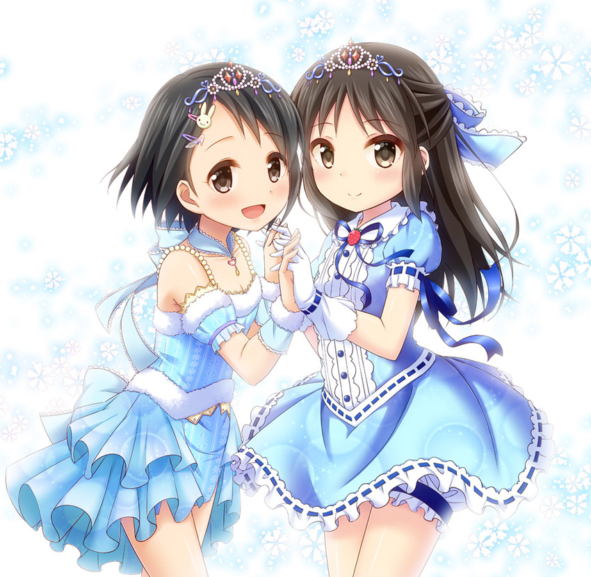 tachibana arisu and sasaki chie (idolmaster and 1 more) drawn by naoharu_(re_barna)