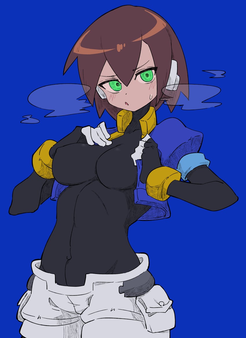 aile (mega man and 1 more) drawn by buzzlyears