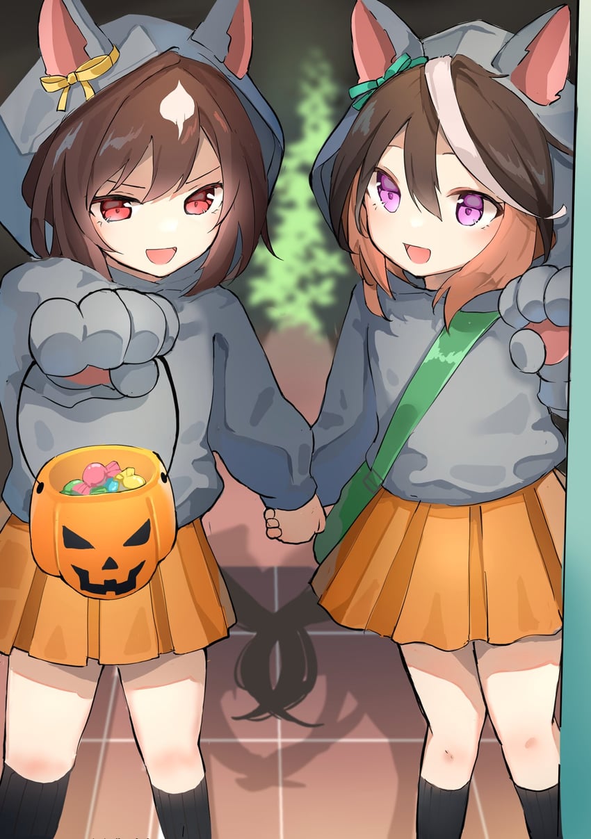 symboli rudolf and sirius symboli (umamusume) drawn by onemu_(degukawaiine)